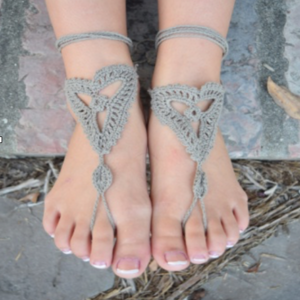 crochet sandal